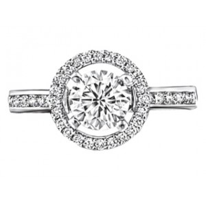 Ladies' ring white gold, Canadian diamonds SI2/HI